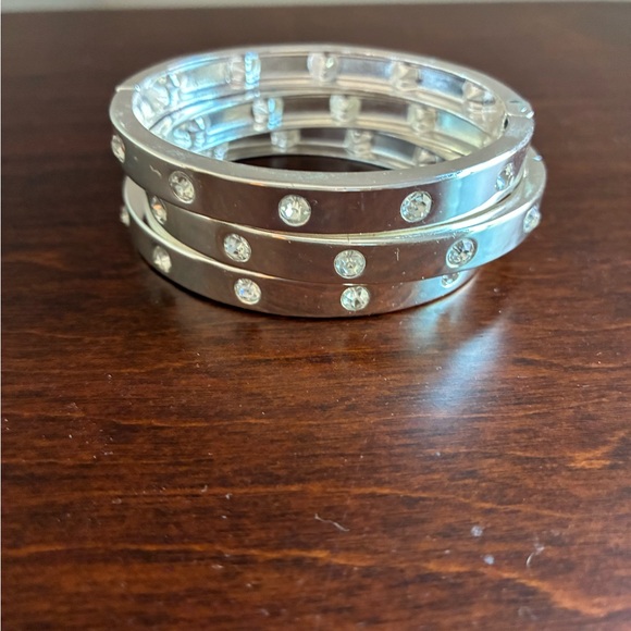 Guess Jewelry - Guess Silver Crystal-Studded Bracelet Set